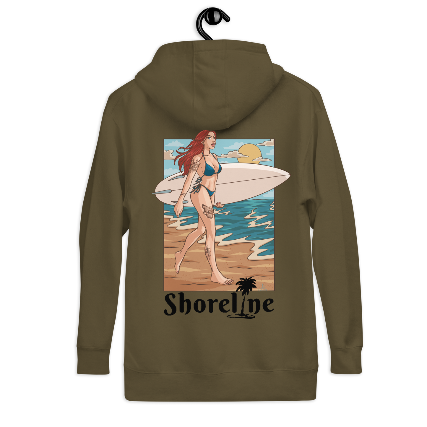 Surfer Pin-Up Hoodie