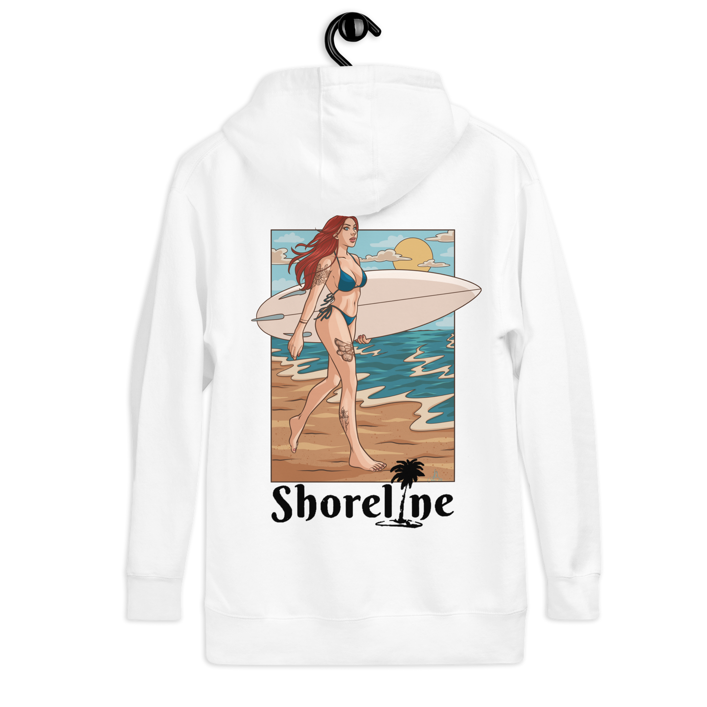 Surfer Pin-Up Hoodie